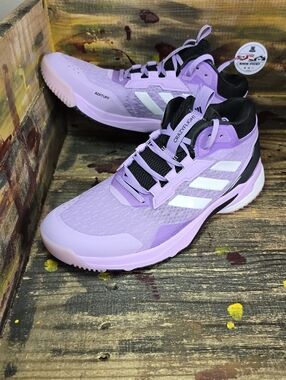 Adidas Crazyflight 6 Mid Indoor Volleyball Shoes Purple HP7031 Women's Size 9.5